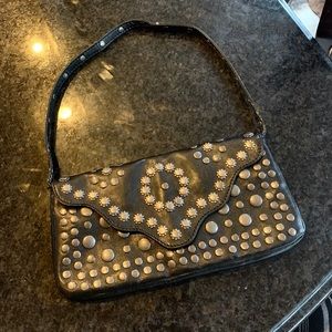 Nine West black baguette